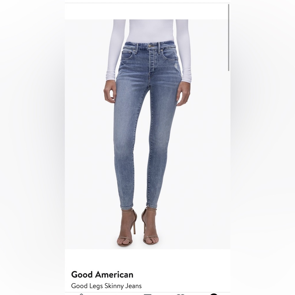Good American Women's Blue Skinny Jeans size 15